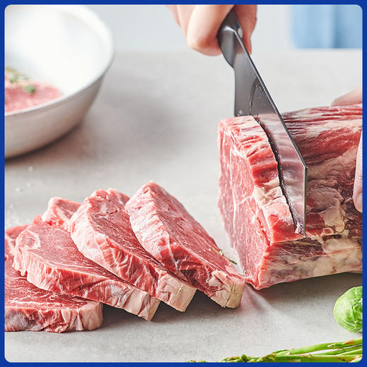 【任选4件5折】小牛凯西整切眼肉牛排*2（130g/片）赠送黑椒酱20g*2 商品图1