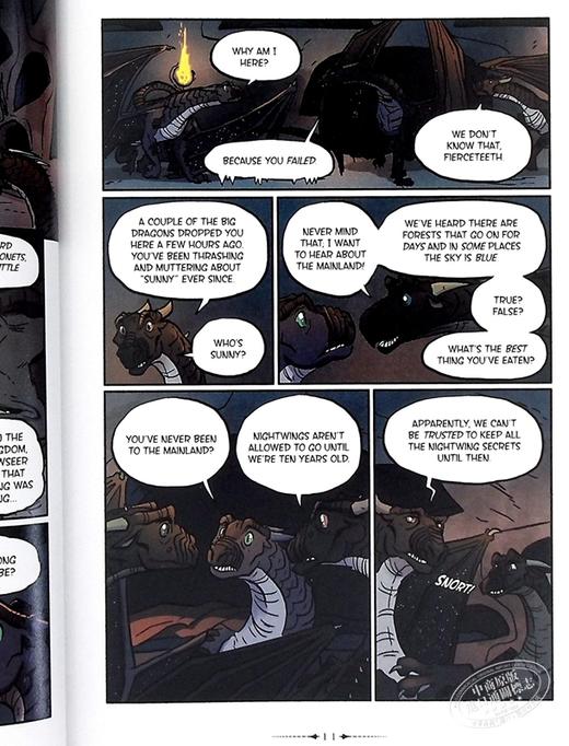 预售 【中商原版】火翼飞龙漫画4：盗取龙梦的死亡岛魔石 The Dark Secret Wings of Fire 英文原版 TUI T S 商品图7
