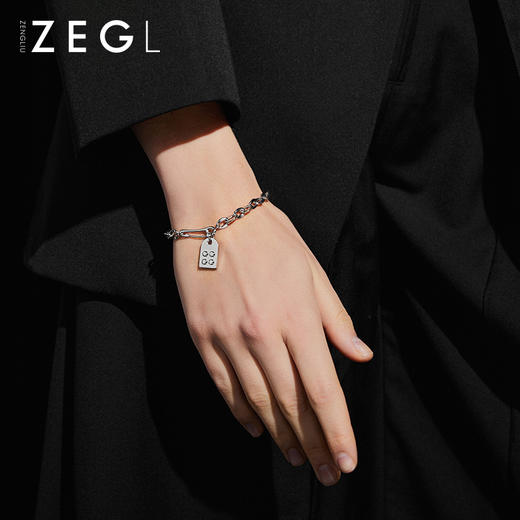 ZEGL设计师别针淡水珍珠串珠手链女情侣款小众设计感手饰品礼物 商品图2