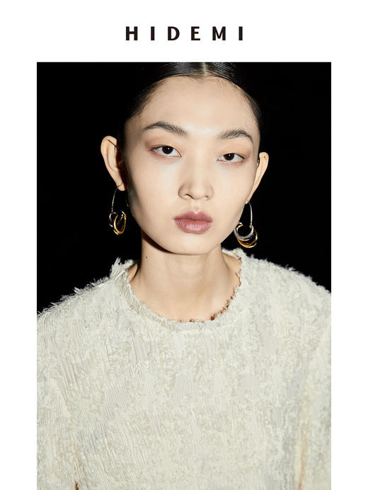 HIDEMI花苞线条感耳环 商品图13