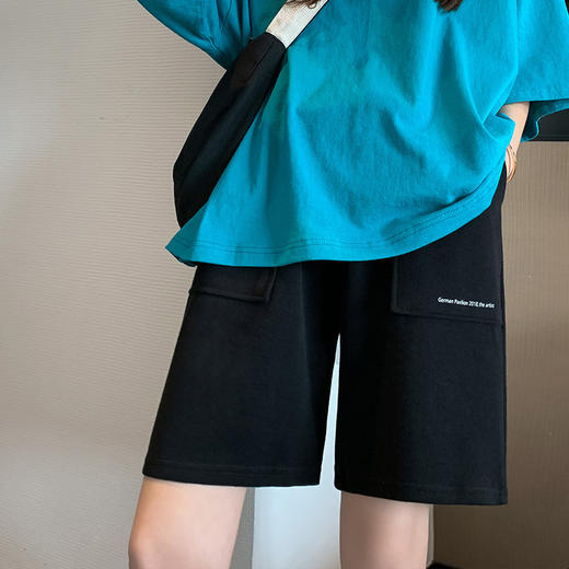 【休闲舒适】高街短裤女夏宽松阔腿五分裤外穿休闲运动裤子 商品图6