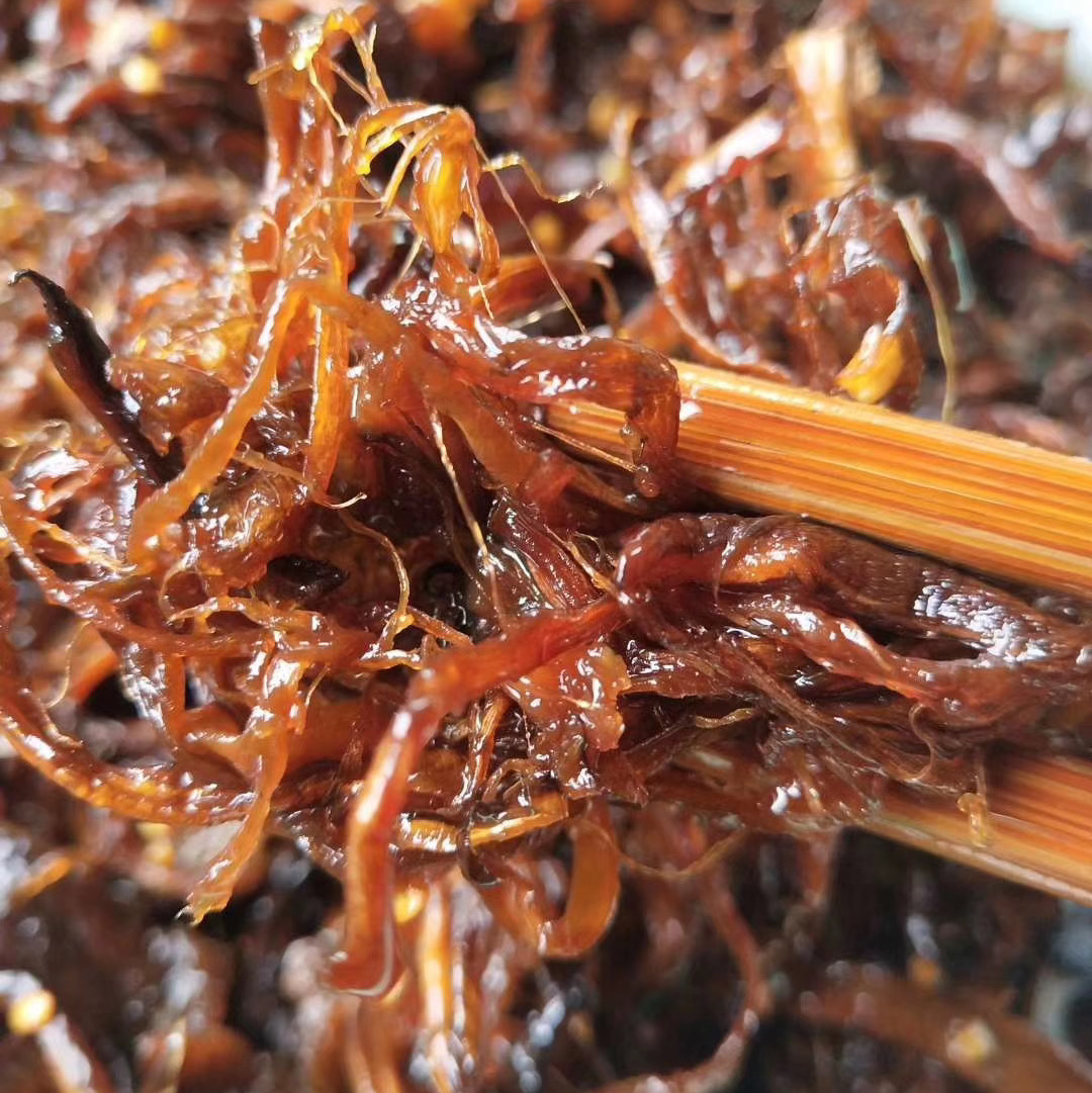 【油鸡枞】 新鲜野生黑帽鸡枞 洗净柴火慢熬 鲜香味美/即食/拌面/下饭 350克/瓶固体物含量50%  新货现发包邮 有礼盒装