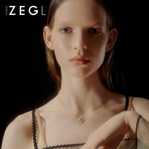 ZEGL银杏叶项链女925纯银轻奢小众锁骨链生日情人节520礼物送女友 商品图2
