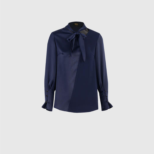 领打结袖口装饰上衣 商品图0