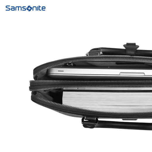 新秀丽男士挺括有型牛皮高端商务公文包BZ9*005 商品图5