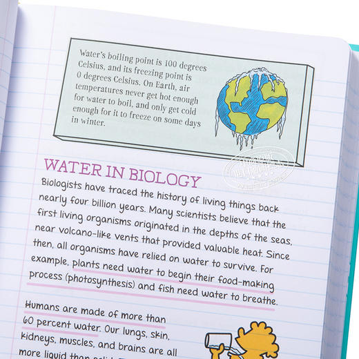 【中商原版】美国少年学霸超级笔记 生物 Everything You Need to Ace Biology in One Big Fat Notebook 英文原版 Matthew Brown 商品图3