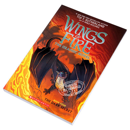 预售 【中商原版】火翼飞龙漫画4：盗取龙梦的死亡岛魔石 The Dark Secret Wings of Fire 英文原版 TUI T S 商品图2