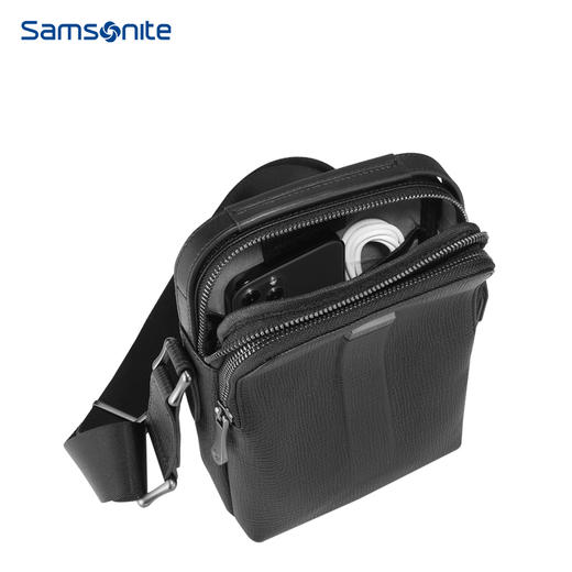 新秀丽男士牛皮挺括有型高端商务单肩包BZ9*008 商品图6