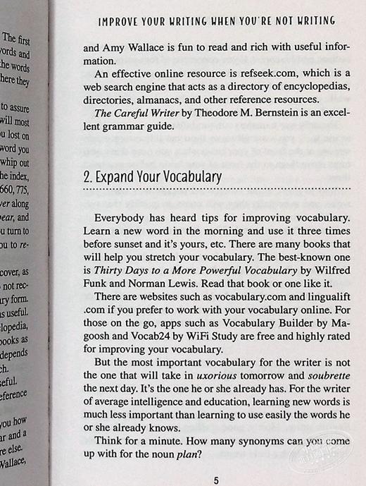 【中商原版】提高写作水平的100种方法 100 Ways to Improve Your Writing 英文原版 Gary Provost 商品图4