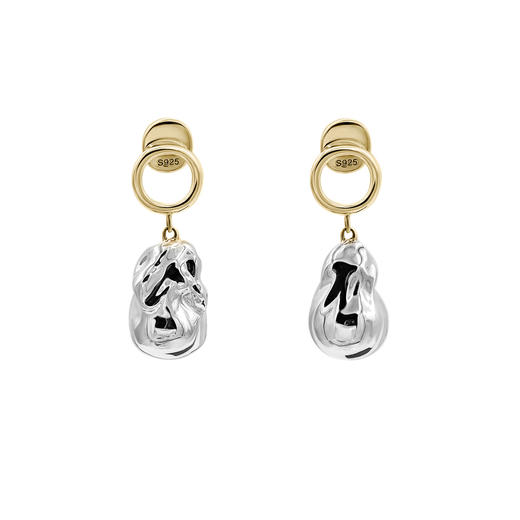 J.HARDYMENT | Silver Pearl and Small Link earrings [耳环] 商品图1