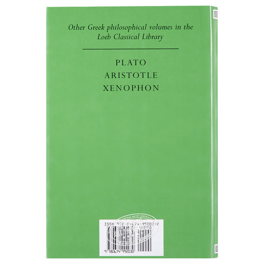 【中商原版】第欧根尼 名哲言行录 卷1-5 共10卷 Lives of Eminent Philosophers Volume I Books 1-5 英文原版 Diogenes Laertiu 商品图1