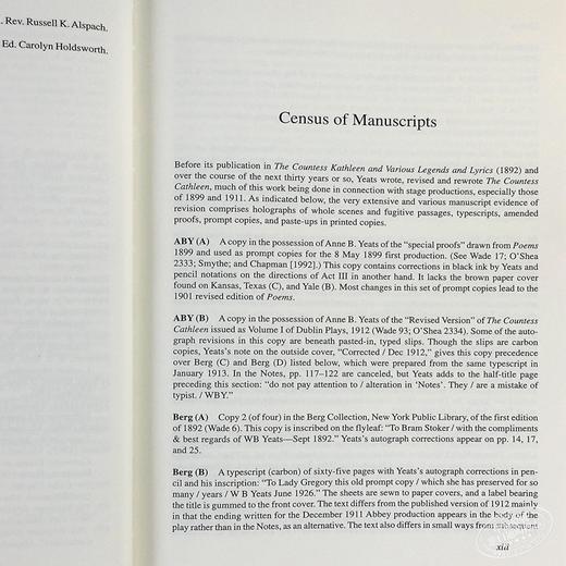 【中商原版】叶芝手稿抄本 凯瑟琳女伯爵 英文原版 Countess Cathleen 商品图5