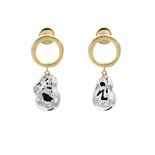 J.HARDYMENT | Silver Pearl and Medium Link earrings [耳环] 商品图1