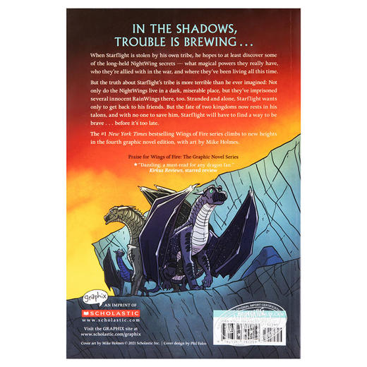 预售 【中商原版】火翼飞龙漫画4：盗取龙梦的死亡岛魔石 The Dark Secret Wings of Fire 英文原版 TUI T S 商品图1