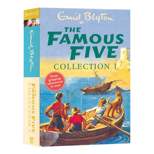 五个小伙伴历险记三合一故事集1-3 英文原版 The Famous Five Collection 英文版进口儿童英语章节小说 Enid Blyton 伊妮德布莱顿 商品图0