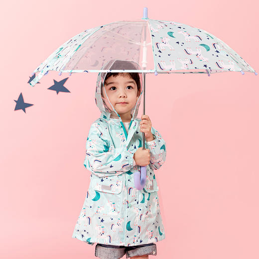 韩国HAS儿童雨伞男女童幼儿园小学生上学雨具长柄晴雨两用太阳伞 商品图2