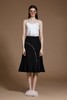 进口三醋酸黑色拉链半裙 商品缩略图0