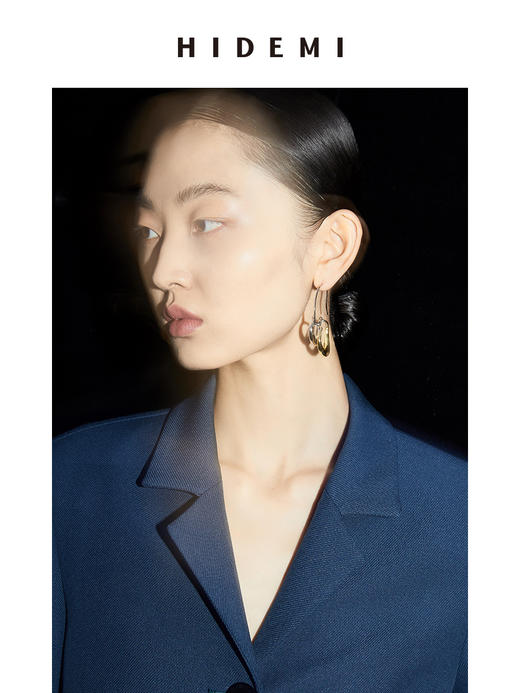 HIDEMI花苞线条感耳环 商品图12