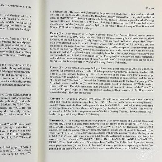 【中商原版】叶芝手稿抄本 凯瑟琳女伯爵 英文原版 Countess Cathleen 商品图6