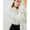 故障 EITIE爱特爱秋季新款简约通勤时尚灯笼喇叭袖显瘦百搭白衬衫6309005 商品缩略图6