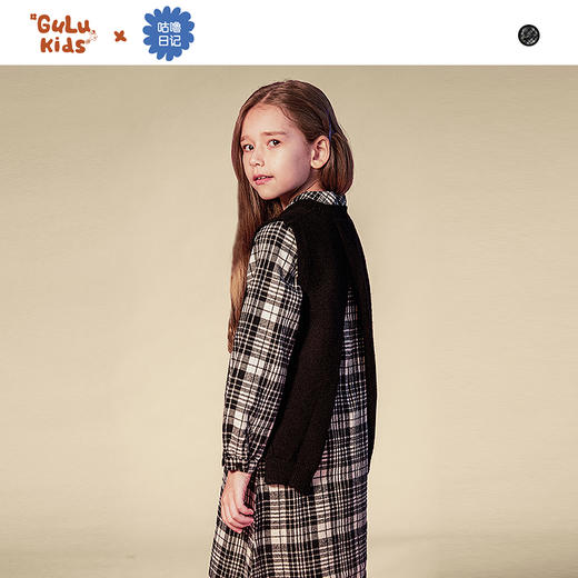 fx-咕噜日记女童格子连衣裙QGQ015 商品图2