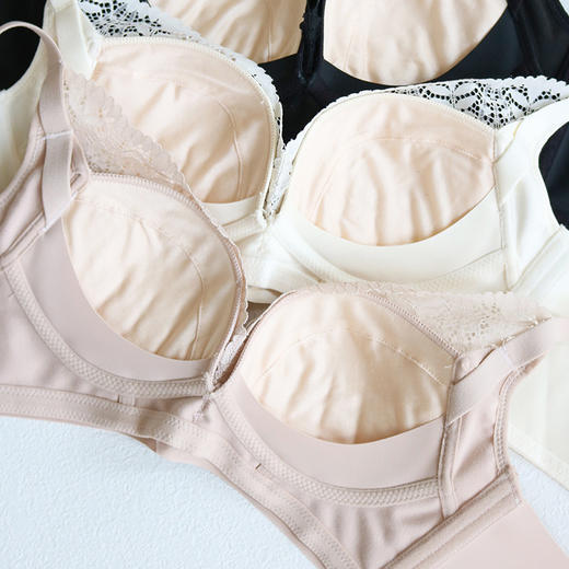 TG-TG02S120桑蚕丝薄款内衣无钢圈 真丝调整型文胸蕾丝性感睡眠胸罩 商品图1