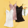 TG-TG03S162真丝吊带裙 蕾丝性感睡裙带胸垫夏季薄款打底裙家居服诱惑 商品缩略图0