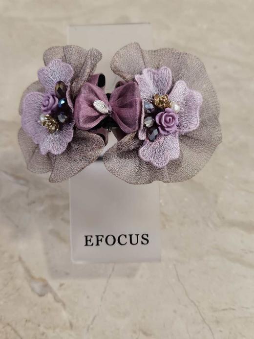 2F紫兰—伊点布艺抓夹 商品图0