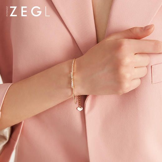 ZENGLIU蝴蝶结轻奢手链女ins小众设计简约气质七夕礼物送闺蜜首饰 商品图1