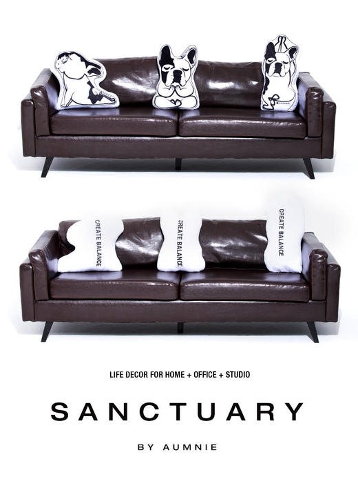 FRENCHIEYOGACUSHIONSET法国斗牛犬瑜伽靠垫套装 商品图4