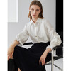 故障 EITIE爱特爱秋季新款简约通勤时尚灯笼喇叭袖显瘦百搭白衬衫6309005 商品缩略图1