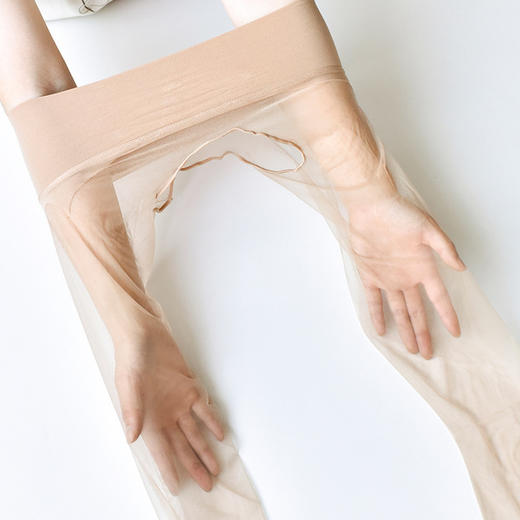 【丝袜】触感顺滑无痕360包芯丝大码全性感隐形黑丝袜女夏季超薄开裆 商品图9