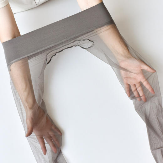 【丝袜】触感顺滑无痕360包芯丝大码全性感隐形黑丝袜女夏季超薄开裆 商品图5