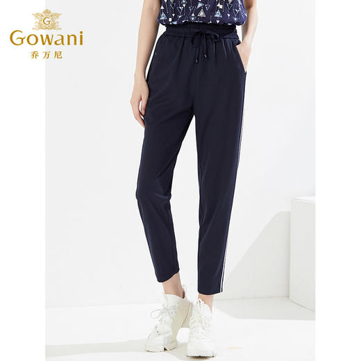 乔万尼哈伦休闲裤减龄显瘦舒适休闲长裤EI2F859 商品图3