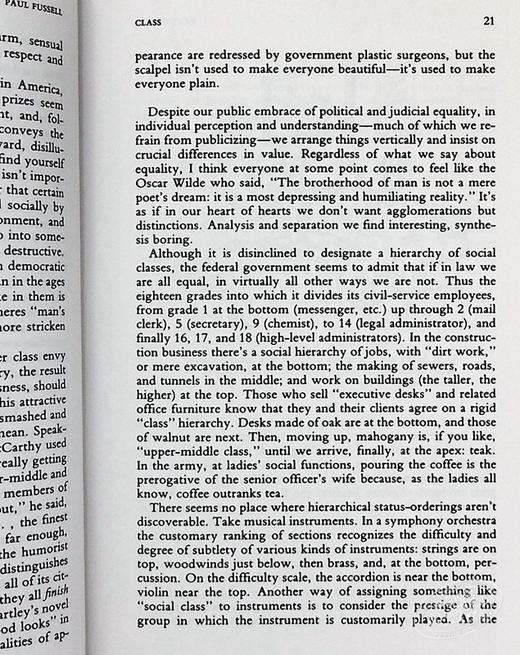 【中商原版】格调：社会等级与生活品味 豆瓣高分 英文原版 Class Paul Fussell 商品图4