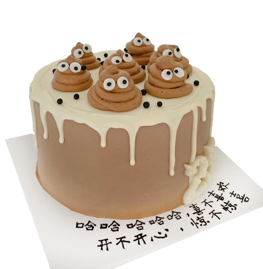 NO.302 ｜巧克力恶搞蛋糕 ｜动物奶油蛋糕 商品图0