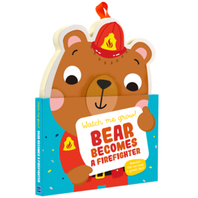 文脉书局正版英文绘本 Bear Becomes A Firefighter 小熊身高书英语启蒙书支持小达人