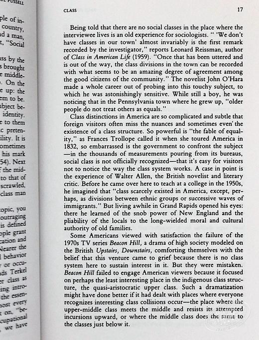 【中商原版】格调：社会等级与生活品味 豆瓣高分 英文原版 Class Paul Fussell 商品图6