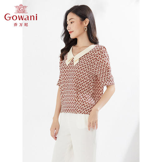 乔万尼重磅真丝桑蚕丝上衣时尚减龄小衫EI2C846 商品图2