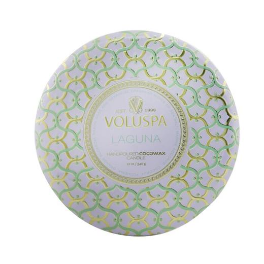 VOLUSPA - 三烛芯装饰罐香薰蜡烛 - 拉古纳湖 商品图0