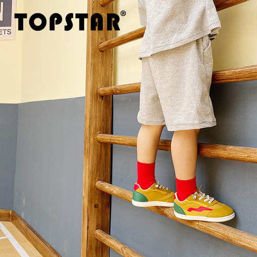 TOPSTAR新款秋冬儿童运动鞋男女儿童低帮软底可调松紧一脚蹬1110 商品图1