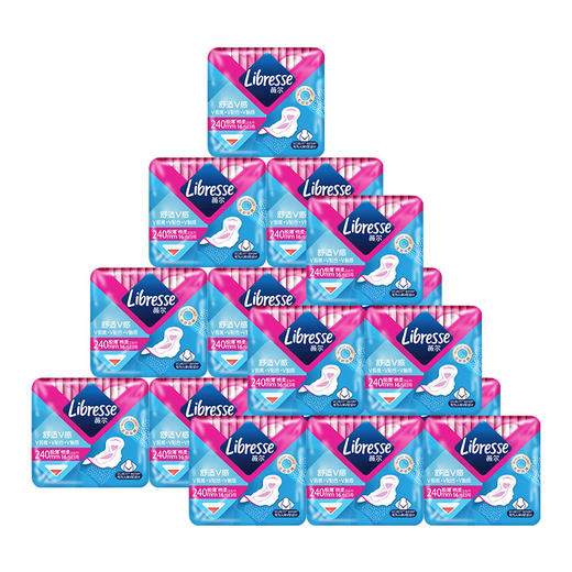 【视频号直播】Libresse薇尔卫生巾240mm日用16片18包共288片整箱装   极薄棉柔舒适V感 商品图1