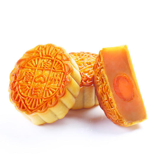 【票券同售】广州酒家经典款 | 蛋黄纯白莲蓉月饼180g*4颗装 商品图5