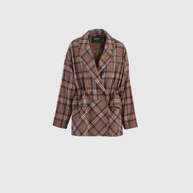 后背夹克拼接外套