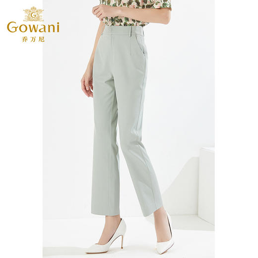 乔万尼直筒显瘦休闲裤立体剪裁职场通勤EI2F851 商品图2