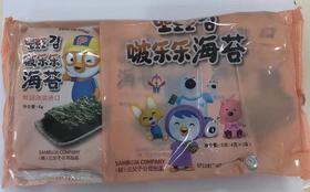 KJ 韩国进口儿童零食啵乐乐葩朵独立分享装迷你纯净海域海苔12g(4g*3袋）