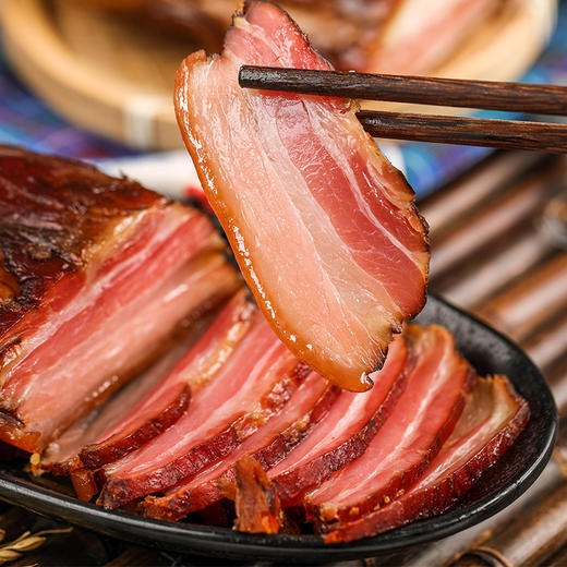 【农家粮食猪定制】土猪腊肉 五花腊肉500g 商品图3