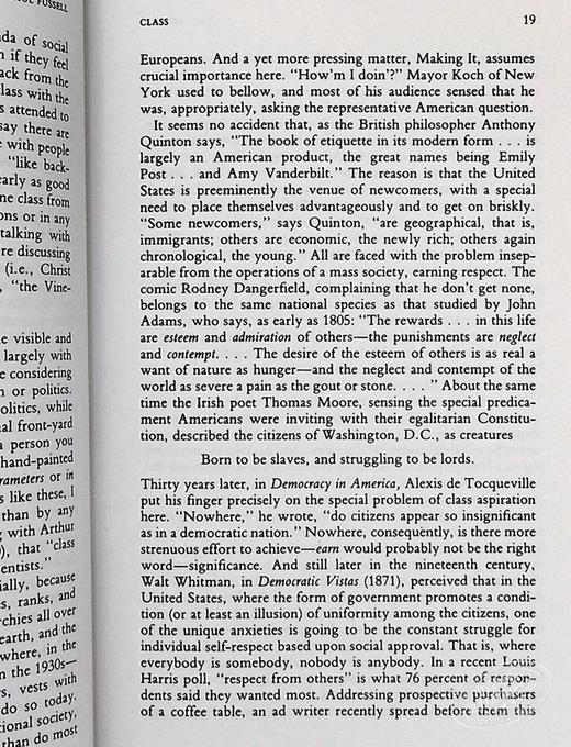 【中商原版】格调：社会等级与生活品味 豆瓣高分 英文原版 Class Paul Fussell 商品图7