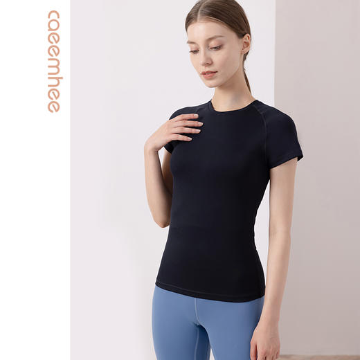 【断码捡漏】卡益短袖KN03924裸感瑜伽服 商品图3