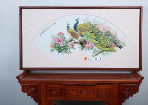 尧娟：粉彩锦羽春华瓷板 商品图0